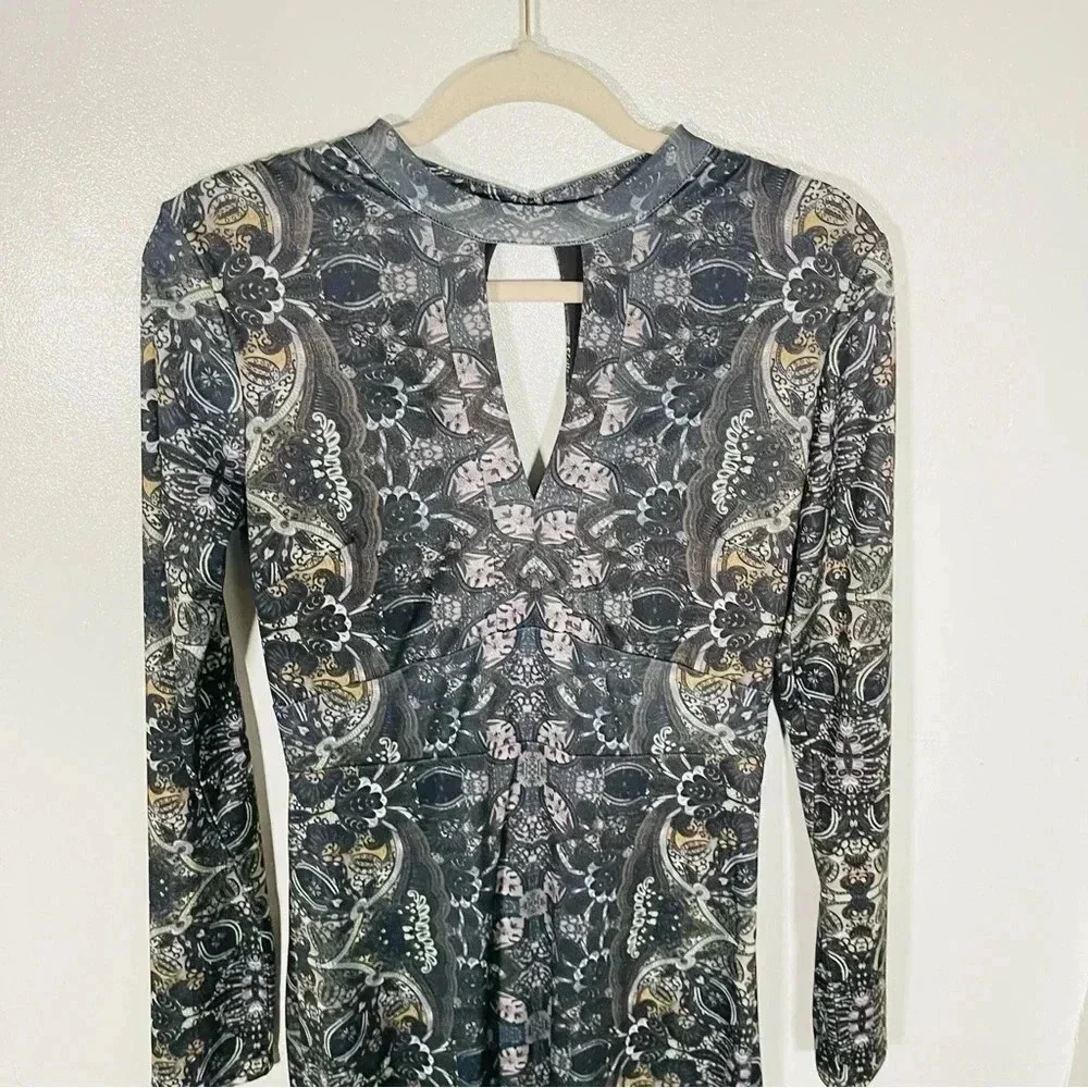 Free People Cabaret Maxi Dress Kaleidoscope Print